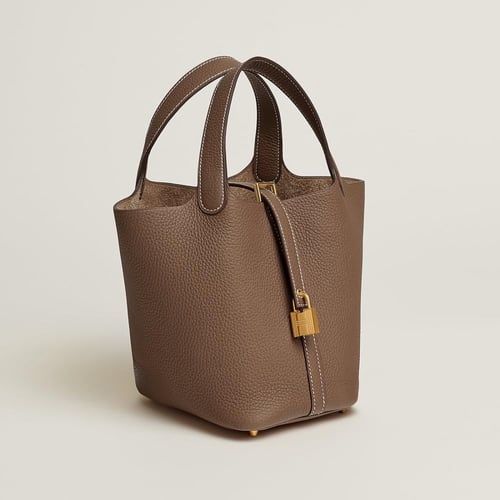 شنطة ارميز Picotin Lock 18 Bag - Hermès silver