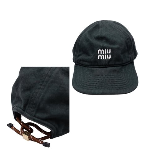 كاب ميو ميو Miu Miu denim baseball cap