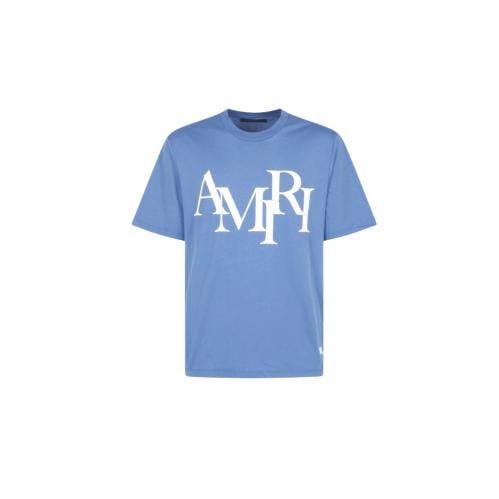 تيشيرت أميري Amiri staggered logo tee