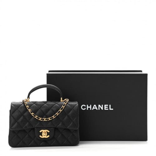 شنطة شانيل Caviar Quilted Mini Top Handle Rectangu...
