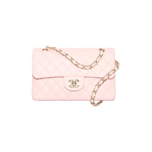 شنطة شانيل Grained Shiny Calfskin & Gold-Tone Meta...