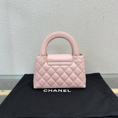 شنطة شانيل Chanel Light Grey Quilted Leather Mini...