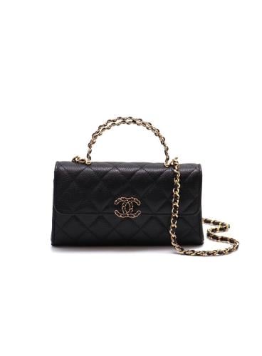 شنطة شانيل Chanel Black Caviar Leather Bag