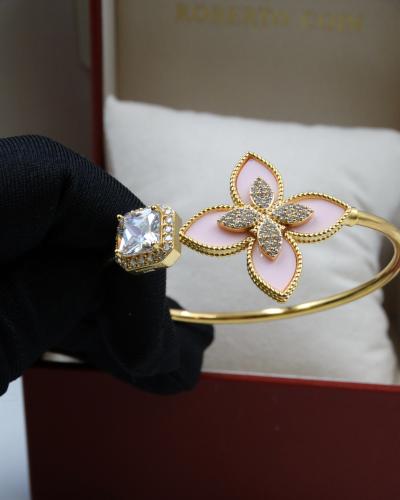 سوارة روبرتو كوين معصم وردي و ذهبي