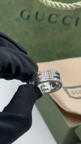 خاتم قوتشي رجالي فضي