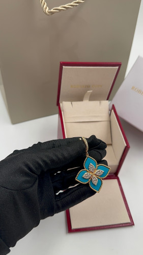 حلق روبيرتو كوين حجم كبير لون سماوي