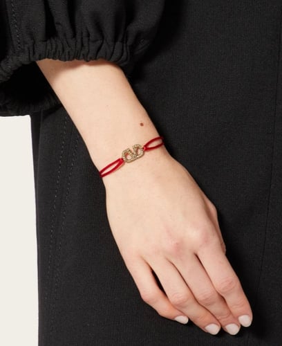 سوارة فالنتينو لون أحمر / وردي/ ابيض بلمعة