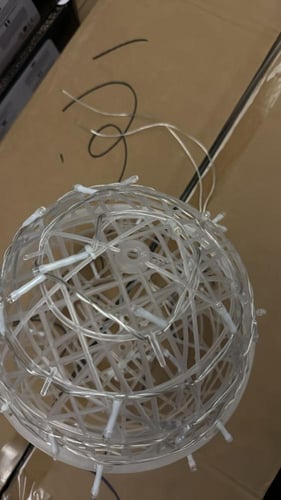 إضاءة حدائق كرات مضيئة بيضاء