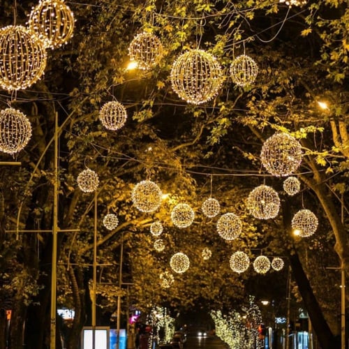 إضاءة حدائق كرات مضيئة متحركة