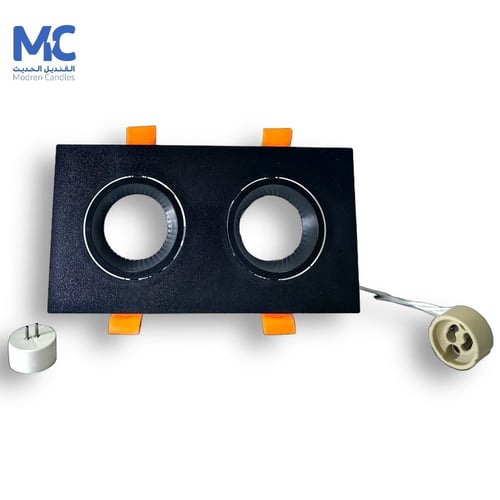 كرتون 20 حبة سبوت لايت مضاد توهج مزدوج فريم اسود ا...