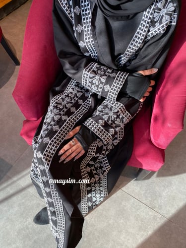 عبايه بقماش كتان _m274