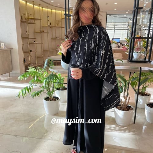 عبايه بقماش ملكي _m_285