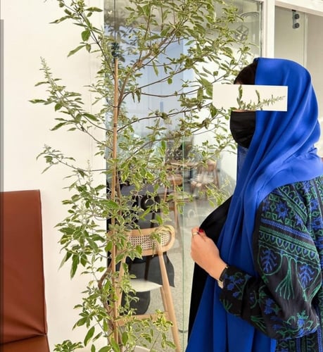 عبايه بقماش كريب مغسول _m207