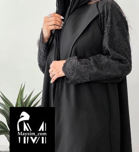 عبايه بقماش كتان