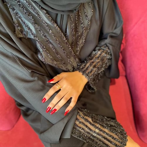 عبايه بقماش راما _m275