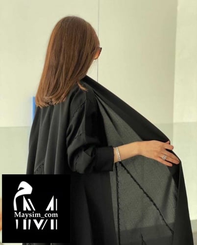 عبايه بقماش كتان _m273
