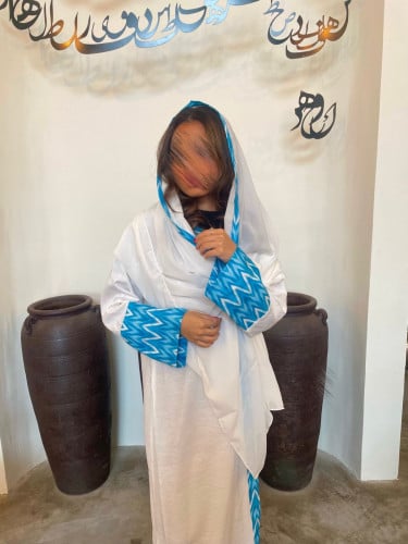 عبايه بقماش لينن مغسول _m283