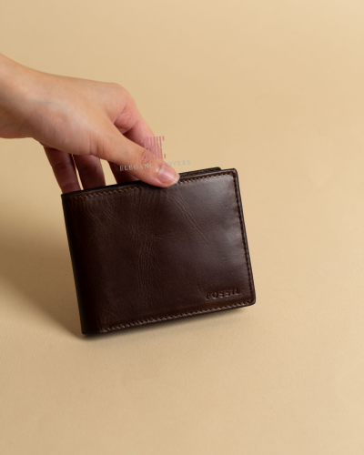 محفظة رجالية ماركة فوسيل - Full Brown Leather