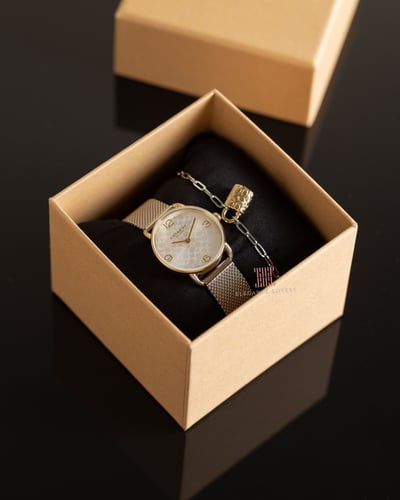 طقم نسائي ساعة + إسوارة ماركة كوتش - Elliot Gift S...
