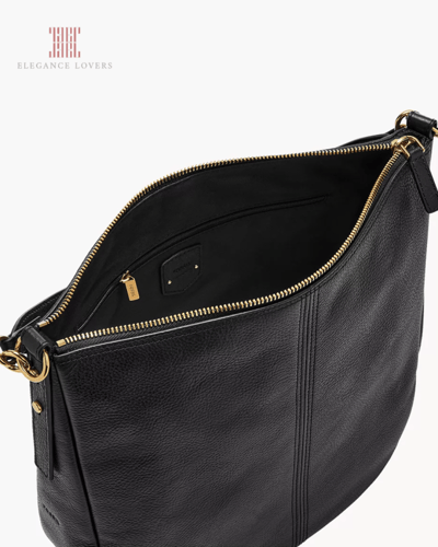 شنطة كتف ماركة فوسيل - Black Shoulder Bag