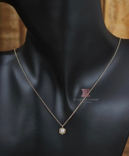 سلسال ألماس و ذهب قيراط 14 ماركة جابرييل