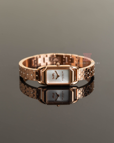 ساعة نسائية كريستال ماركة كوتش - Cadie Rose/White...