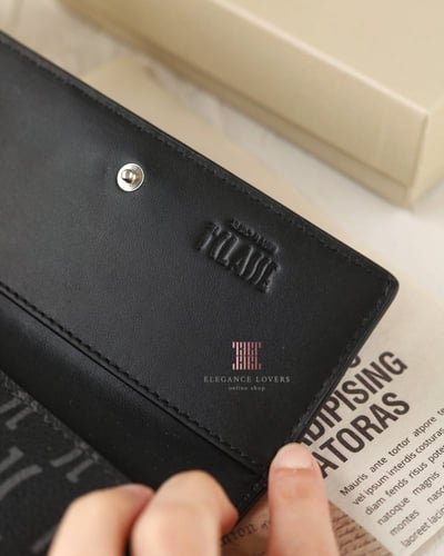 محفظة نسائية ماركة الفيرو مارتيني Black Logo Large