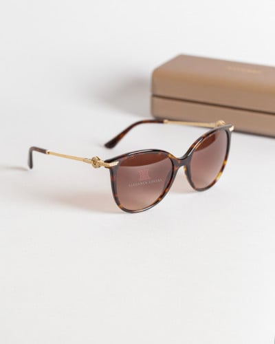 نظارة شمسية نسائية ماركة بولغاري - Brown Crystals
