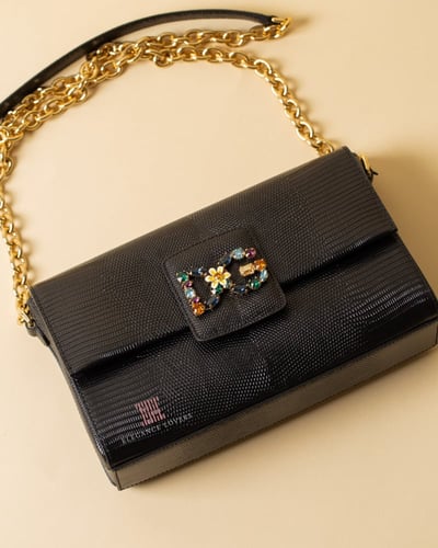 شنطة كتف/كروس ماركة دولتشي آند جابانا - أسود