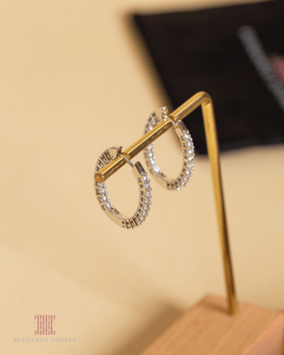 طقم التنس مطلي ذهب (حلق + إسوارة + سلسال) ماركة El...