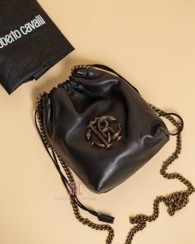شنطة كورس ماركة روبرتو كافالي Black Bucket