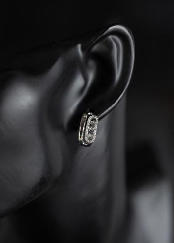 حلق مسيكا ديزاين مطلي ذهب ماركة Elegance Lovers