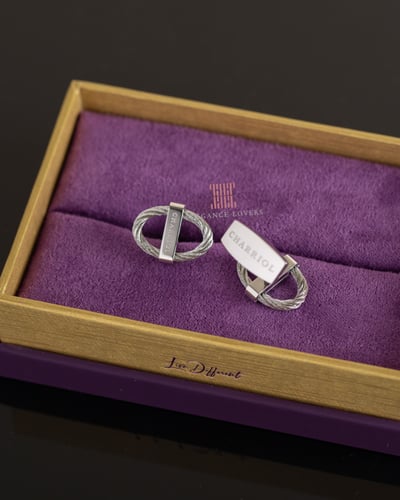 كبك ماركة شاريول ST Tropez Steel Cufflinks