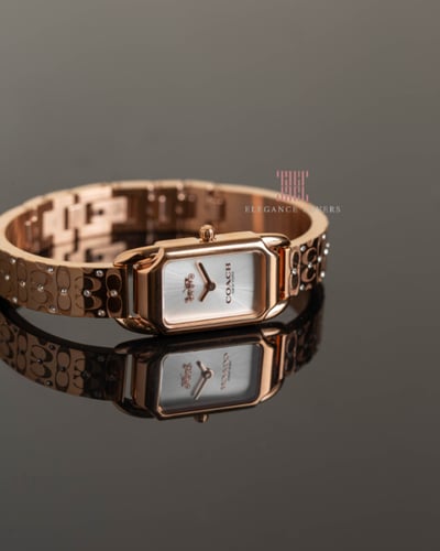 ساعة نسائية كريستال ماركة كوتش - Cadie Rose/White...