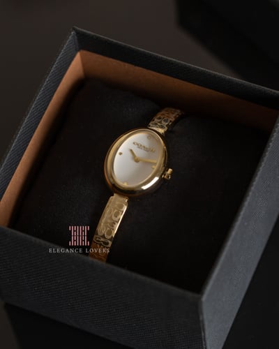 ساعة نسائية ماركة كوتش Sammy Slim Gold/White