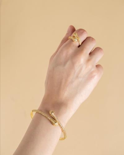 طقم إسوارة + خاتم مارلي ديزاين ماركة Elegance Love...