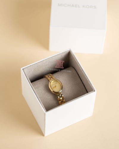 ساعة نسائية ماركة مايكل كورس MK4955 Oval Gold