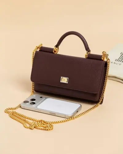 شنطة دانه جلد طبيعي إيطالي ماركة Elegance Lovers