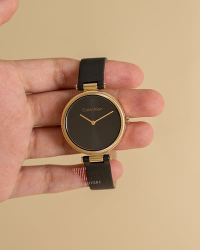 ساعة نسائية ماركة كالفين كلاين GLEAM BLACK