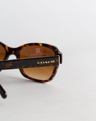 نظارة شمسية نسائية ماركة كوتش - بني