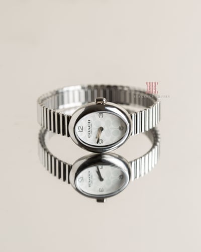 ساعة نسائية ماركة كوتش Sammy Oval Silver Bracelet