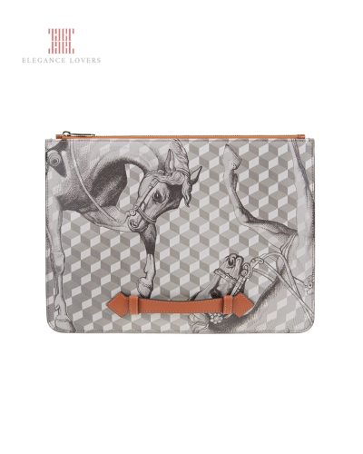 باوتش جلد ماركة لوب نوار - Grey/Camel