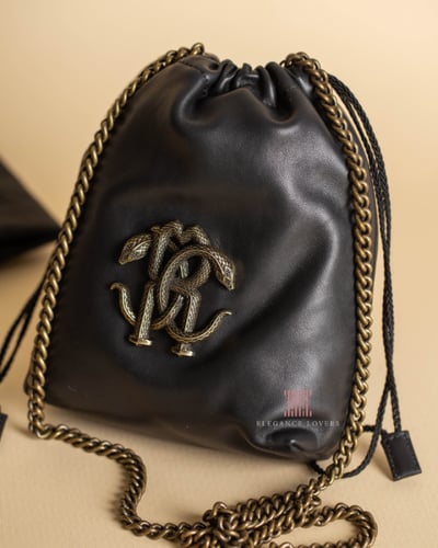 شنطة كورس ماركة روبرتو كافالي Black Bucket