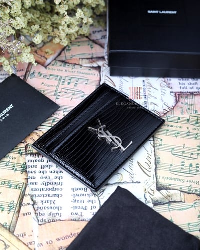 محفظة بطاقات ماركة سان لوران