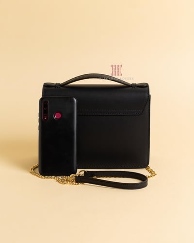 شنطة كروس ماركة LePARMENTIER - Mini Top Handle Bla...