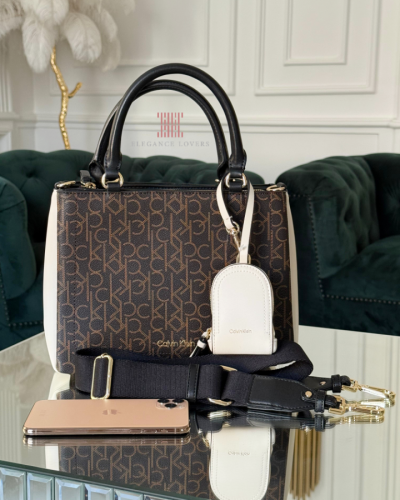 شنطة كتف ماركة كالفين كلاين Sanya Signature Satche...