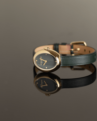 ساعة نسائية ماركة كوتش - Oval Olive Green Strap