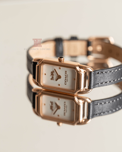 ساعة نسائية ماركة كوتش Cadie Black Leather