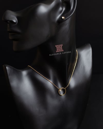 طقم سلسال + حلق ماركة سكيجان -Heart