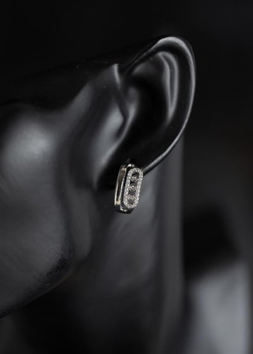 حلق مسيكا ديزاين مطلي ذهب ماركة Elegance Lovers